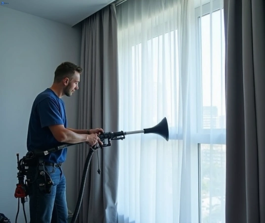 Professional curtain stain removal process equipment Matty Curtain Cleaning north-strathfield-nsw